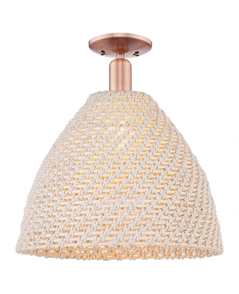 Bristol Natural - 1 Light - 6 inch - Antique Copper - Semi-Flush Mount