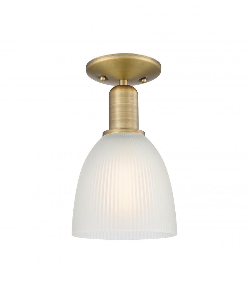 Castile - 1 Light - 6 inch - Satin Gold - Semi-Flush Mount