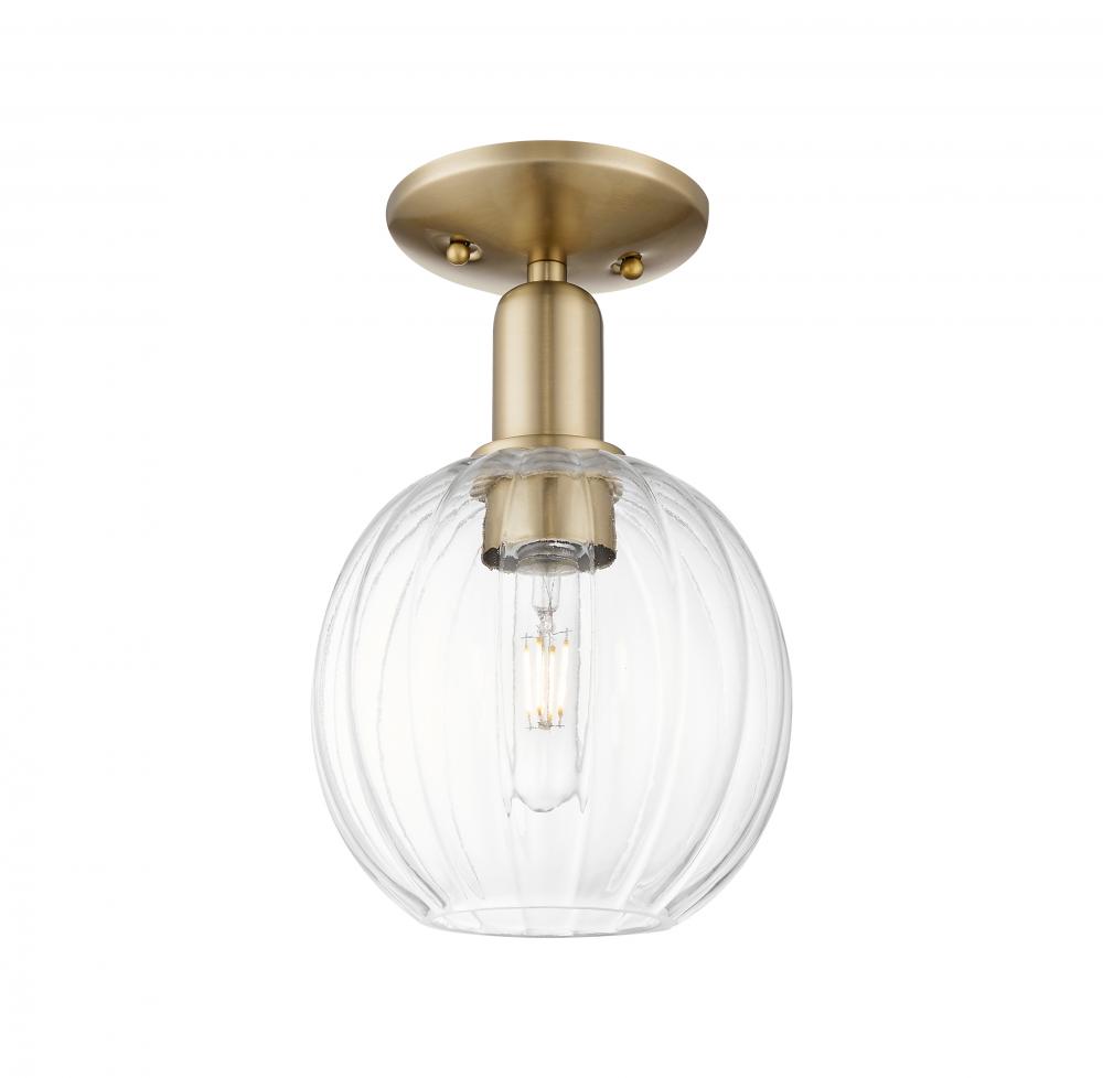 Preston - 1 Light - 6 inch - Champagne Bronze - Semi-Flush Mount