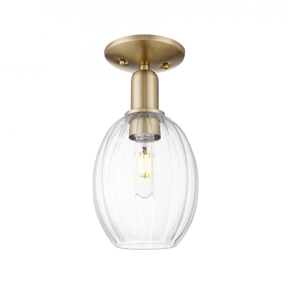 Preston - 1 Light - 6 inch - Champagne Bronze - Semi-Flush Mount