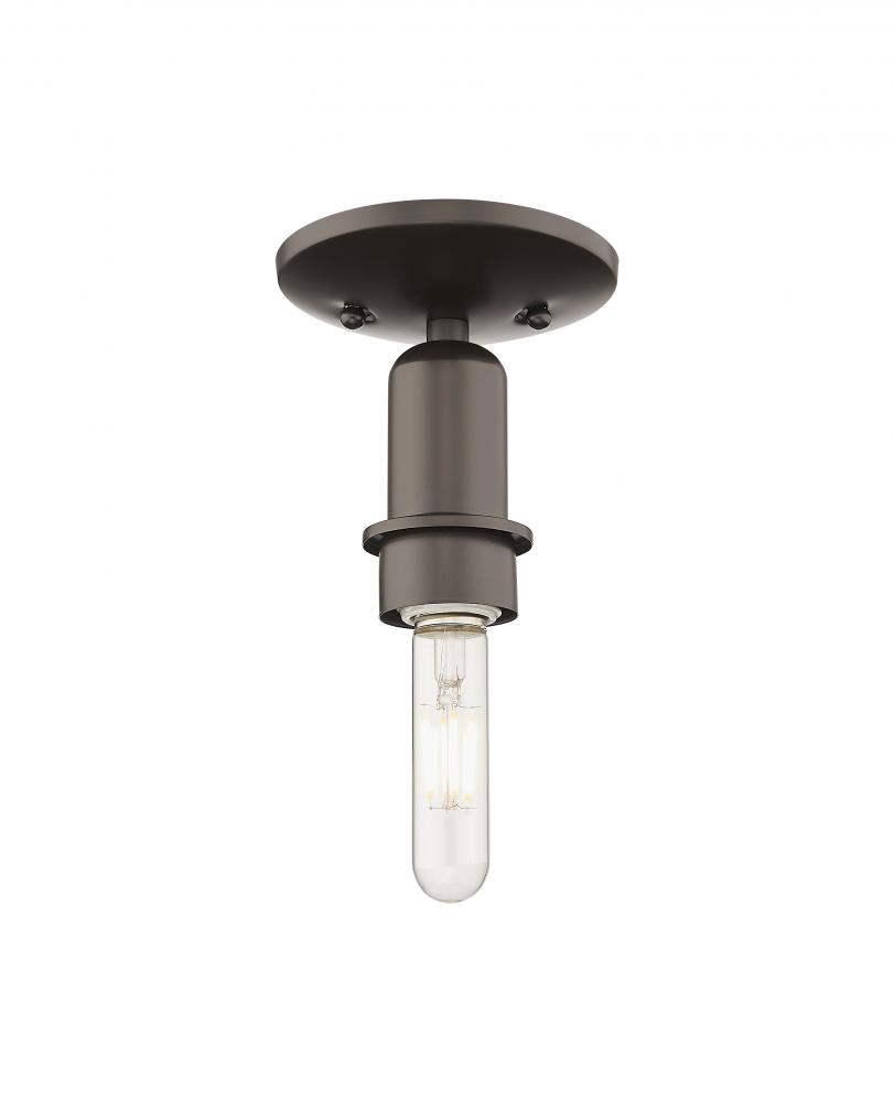 Arcadia - 1 Light - 5 inch - Oil Rubbed Bronze - Flush Mount
