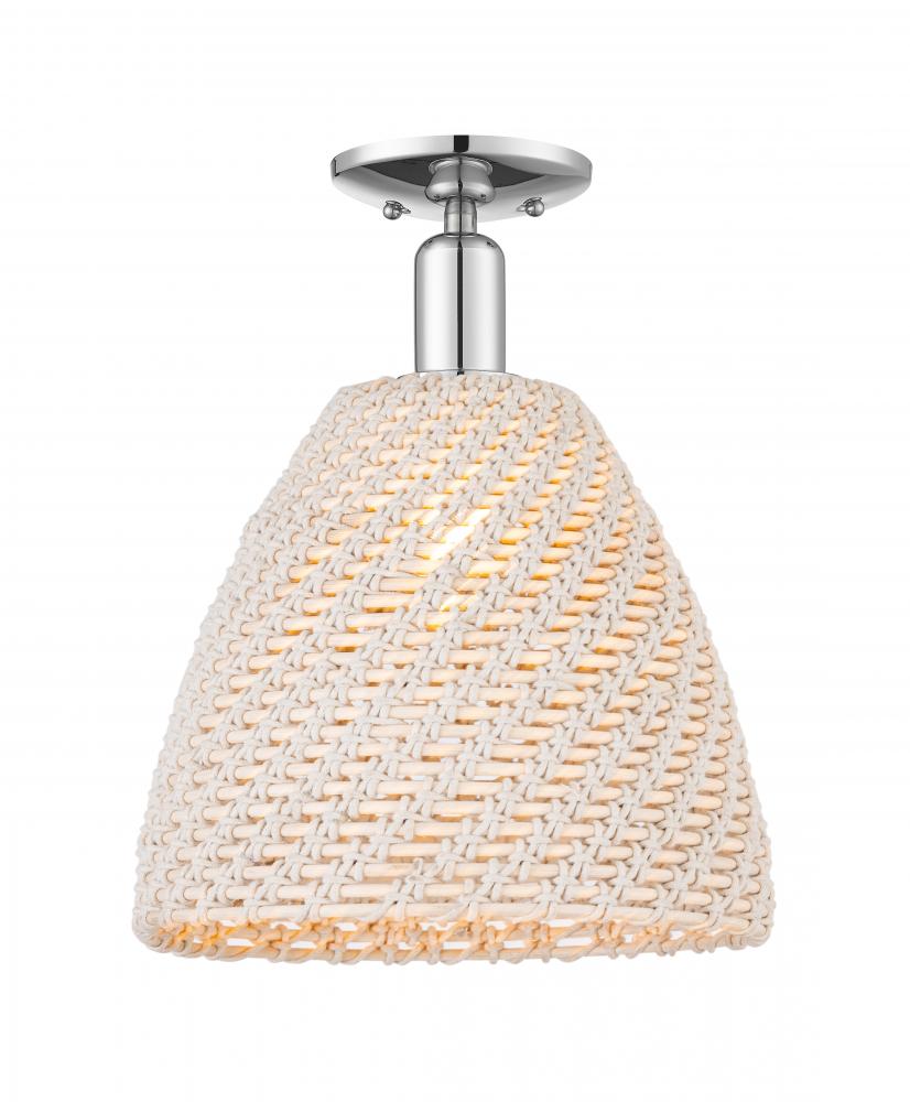 Bristol Natural - 1 Light - 6 inch - Polished Chrome - Semi-Flush Mount