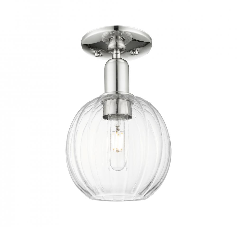 Preston - 1 Light - 6 inch - Polished Nickel - Semi-Flush Mount
