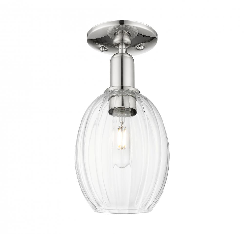 Preston - 1 Light - 6 inch - Polished Nickel - Semi-Flush Mount