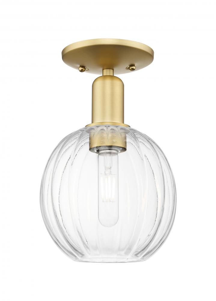 Preston - 1 Light - 6 inch - Satin Gold - Semi-Flush Mount