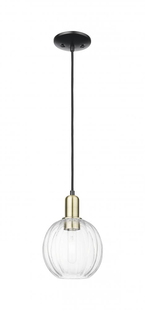 Preston - 1 Light - 6 inch - Black Antique Brass - Cord hung - Mini Pendant