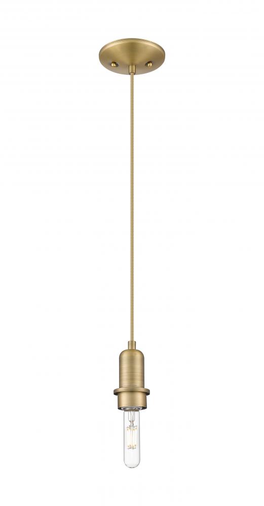 Arcadia - 1 Light - 3 inch - Brushed Brass - Mini Pendant