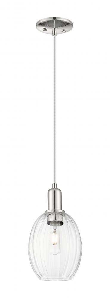 Preston - 1 Light - 6 inch - Polished Nickel - Cord hung - Mini Pendant