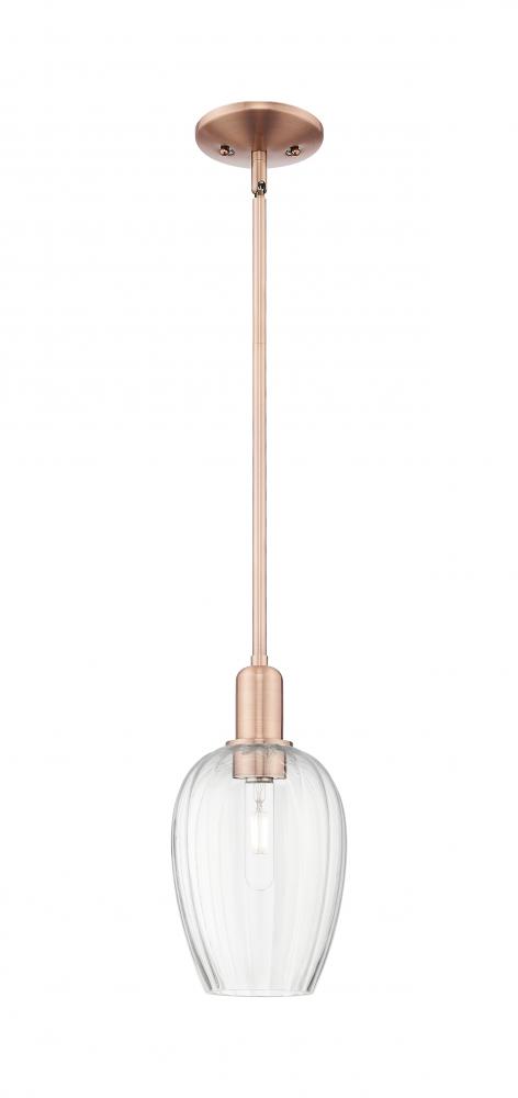 Preston - 1 Light - 6 inch - Antique Copper - Mini Pendant