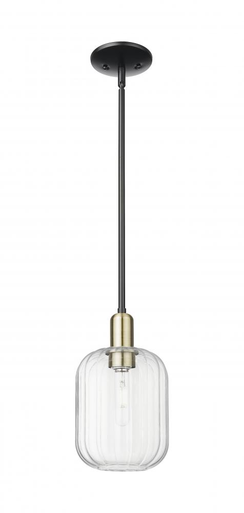 Preston - 1 Light - 6 inch - Black Antique Brass - Mini Pendant