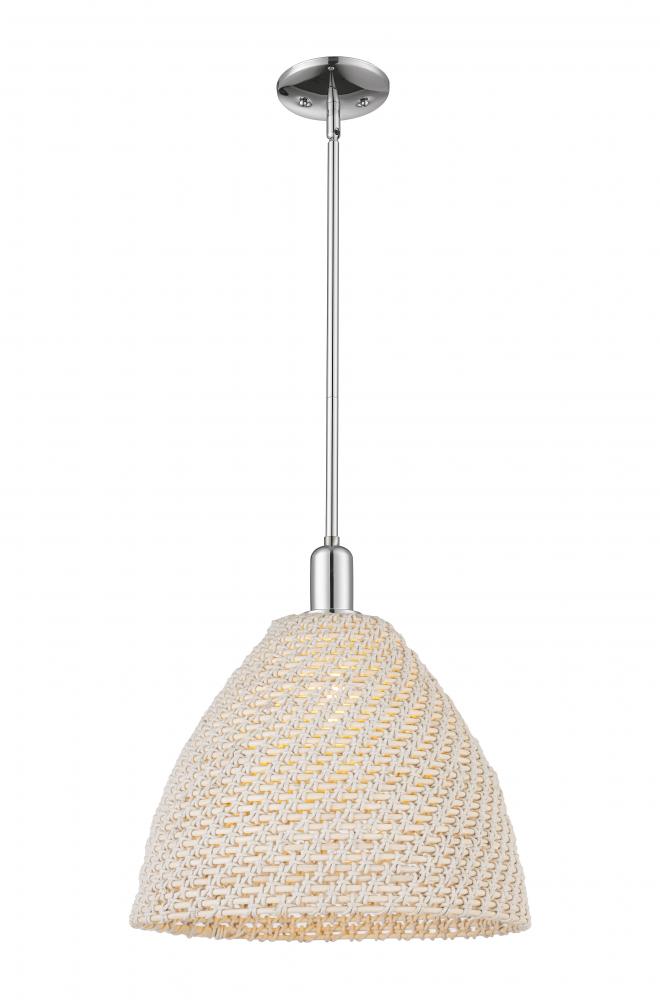 Bristol Natural - 1 Light - 6 inch - Polished Chrome - Mini Pendant