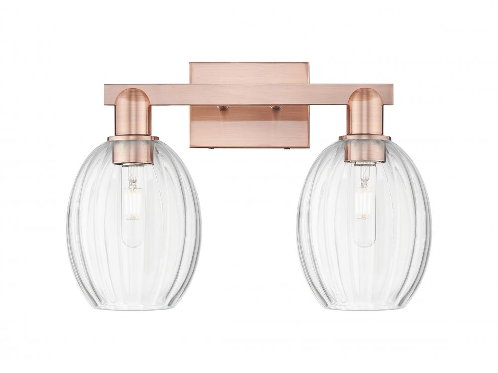 Preston - 2 Light - 16 inch - Antique Copper - Bath Vanity Light