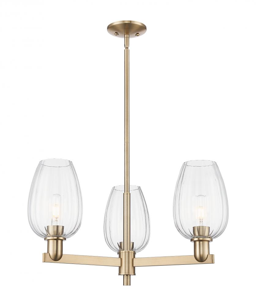 Preston - 3 Light - 18 inch - Satin Nickel - Flush Mount