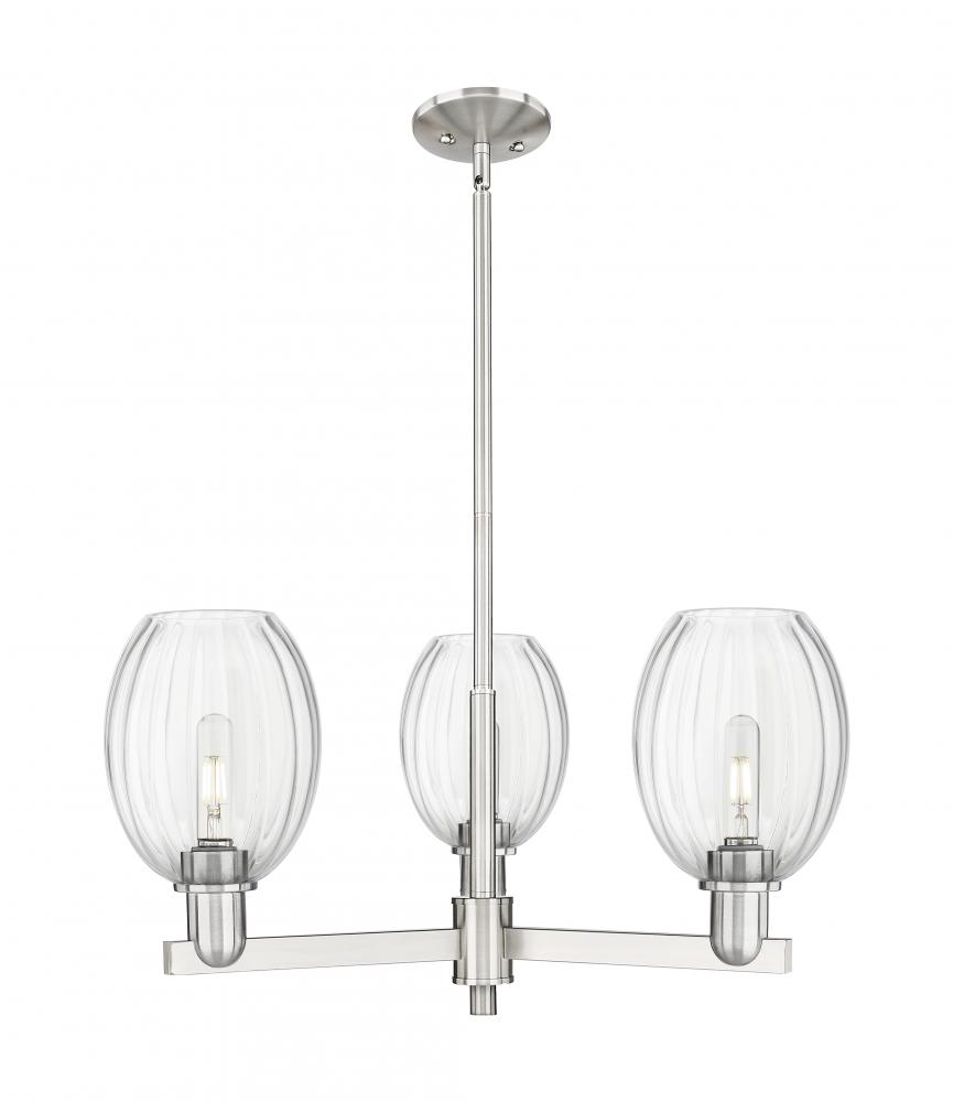 Preston - 3 Light - 18 inch - Satin Nickel - Flush Mount
