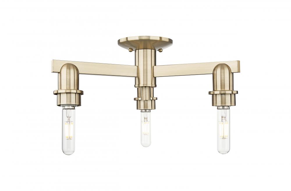 Arcadia - 3 Light - 18 inch - Brushed Champagne Bronze - Flush Mount