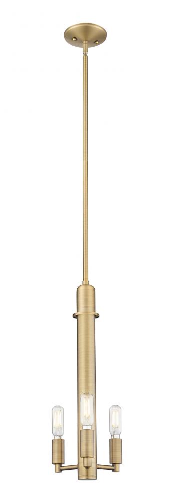 Arcadia - 3 Light - 7 inch - Antique Brass - Mini Pendant