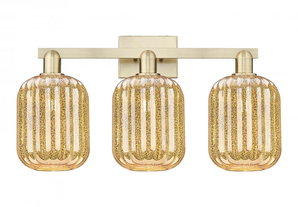 Preston - 3 Light - 26 inch - Antique Brass - Bath Vanity Light