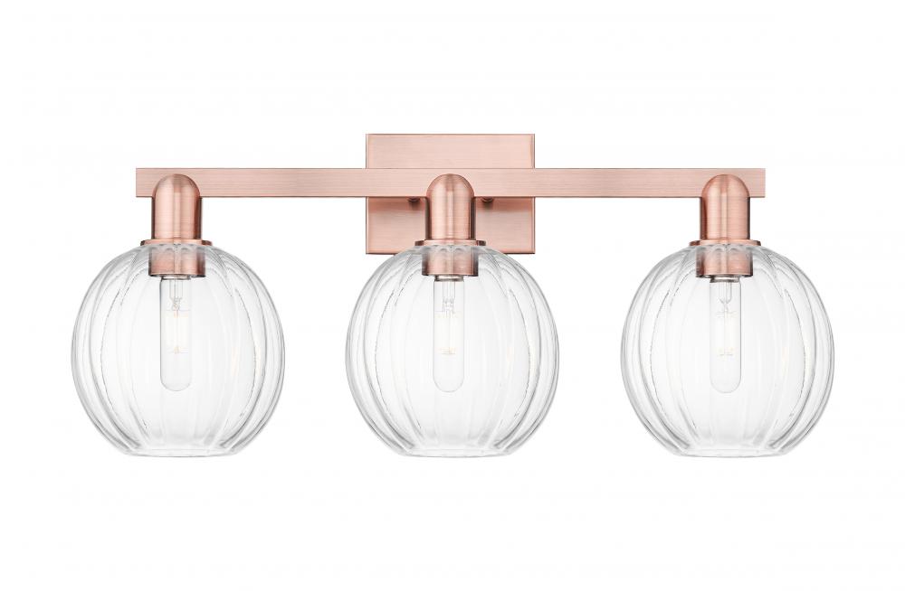 Preston - 3 Light - 26 inch - Antique Copper - Bath Vanity Light