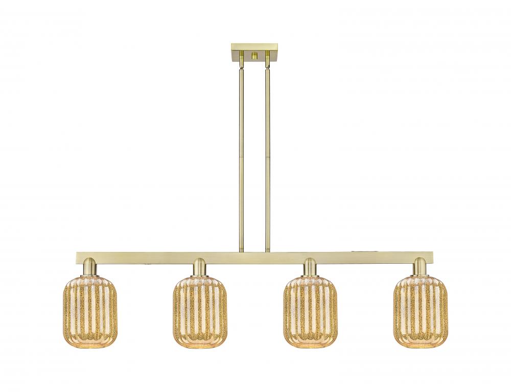 Preston - 4 Light - 48 inch - Antique Brass - Cord hung - Island Light