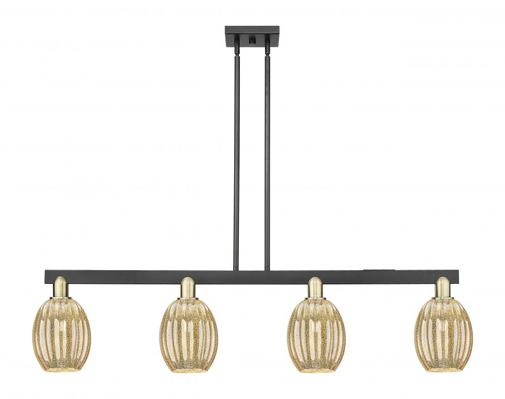 Preston - 4 Light - 48 inch - Black Antique Brass - Cord hung - Island Light