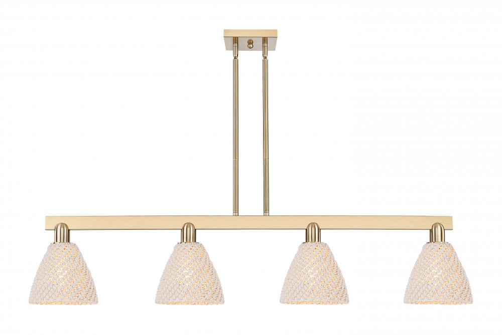 Bristol Natural - 4 Light - 48 inch - Brushed Champagne Bronze - Cord hung - Island Light