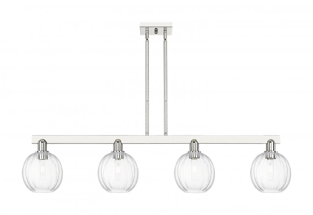 Preston - 4 Light - 48 inch - Polished Nickel - Cord hung - Island Light