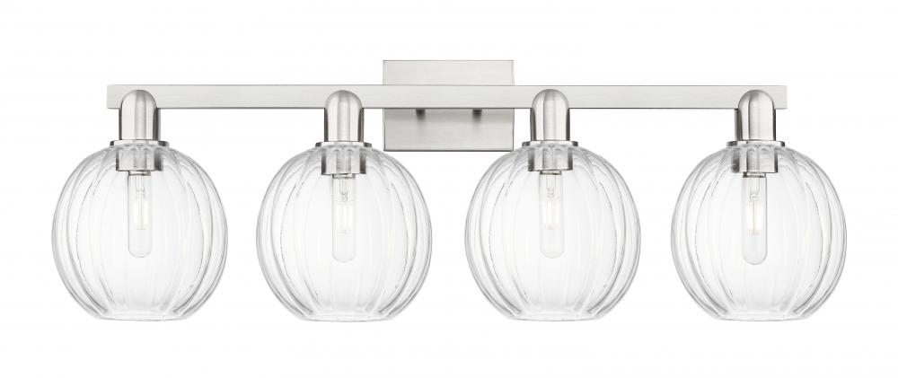 Preston - 4 Light - 36 inch - Brushed Satin Nickel - Bath Vanity Light