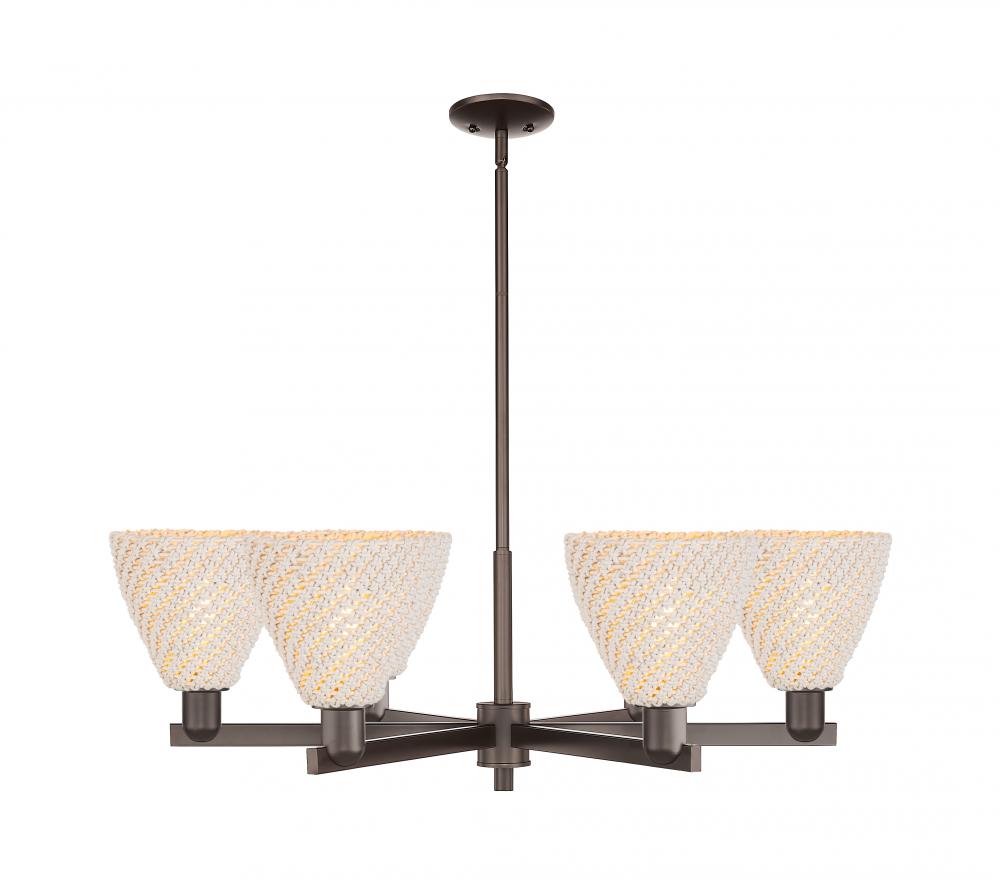 Bristol Natural - 6 Light - 24 inch - Oil Rubbed Bronze - Chandelier