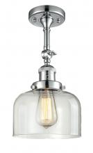 Innovations Lighting 201F-PC-G72-LED - Bell - 1 Light - 8 inch - Polished Chrome - Adjustable Semi-Flush Mount