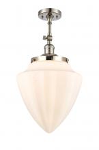 Innovations Lighting 201F-PN-G661-12 - Beacon - 1 Light - 12 inch - Polished Nickel - Adjustable Semi-Flush Mount
