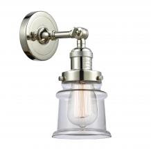 Innovations Lighting 203-PN-G182S - Canton - 1 Light - 5 inch - Polished Nickel - Adjustable Sconce