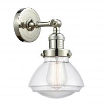Innovations Lighting 203-PN-G322 - Olean - 1 Light - 7 inch - Polished Nickel - Adjustable Sconce