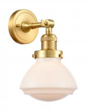 Innovations Lighting 203-SG-G321 - Olean - 1 Light - 7 inch - Satin Gold - Adjustable Sconce