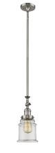 Innovations Lighting 206-SN-G182 - Canton - 1 Light - 6 inch - Brushed Satin Nickel - Stem Hung - Adjustable Mini Pendant