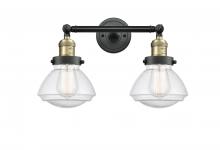 Innovations Lighting 208-BAB-G324 - Olean - 2 Light - 17 inch - Black Antique Brass - Adjustable Bath Vanity Light