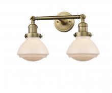 Innovations Lighting 208-BB-G321 - Olean - 2 Light - 17 inch - Brushed Brass - Adjustable Bath Vanity Light