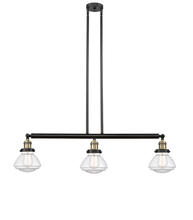 Innovations Lighting 213-BAB-G322 - Olean - 3 Light - 39 inch - Black Antique Brass - Stem Hung - Adjustable Island Light