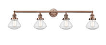 Innovations Lighting 215-AC-G322 - Olean - 4 Light - 43 inch - Antique Copper - Adjustable Bath Vanity Light