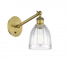Innovations Lighting 317-1W-BB-G442 - Brookfield - 1 Light - 6 inch - Brushed Brass - Adjustable Sconce