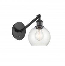 Innovations Lighting 317-1W-BK-G124-6 - Athens - 1 Light - 6 inch - Matte Black - Adjustable Sconce