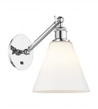 Innovations Lighting 317-1W-PC-GBC-81 - Berkshire - 1 Light - 8 inch - Polished Chrome - Adjustable Sconce