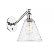 Innovations Lighting 317-1W-PC-GBC-84 - Berkshire - 1 Light - 8 inch - Polished Chrome - Adjustable Sconce