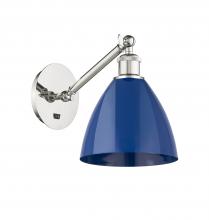 Innovations Lighting 317-1W-PN-MBD-75-BL - Plymouth - 1 Light - 8 inch - Polished Nickel - Adjustable Sconce