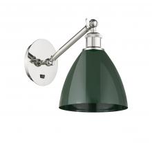 Innovations Lighting 317-1W-PN-MBD-75-GR - Plymouth - 1 Light - 8 inch - Polished Nickel - Adjustable Sconce