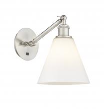 Innovations Lighting 317-1W-SN-GBC-81 - Berkshire - 1 Light - 8 inch - Brushed Satin Nickel - Adjustable Sconce