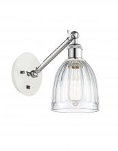 Innovations Lighting 317-1W-WPC-G442 - Brookfield - 1 Light - 6 inch - White Polished Chrome - Adjustable Sconce