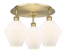 Innovations Lighting 516-3C-BB-G651-8 - Cindyrella - 3 Light - 20 inch - Brushed Brass - Flush Mount