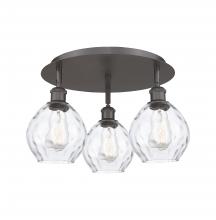 Innovations Lighting 516-3C-OB-G362 - Waverly - 3 Light - 18 inch - Oil Rubbed Bronze - Flush Mount