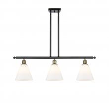 Innovations Lighting 516-3I-BAB-GBC-81 - Berkshire - 3 Light - 36 inch - Black Antique Brass - Cord hung - Island Light