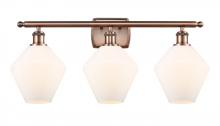 Innovations Lighting 516-3W-AC-G651-8 - Cindyrella - 3 Light - 28 inch - Antique Copper - Bath Vanity Light